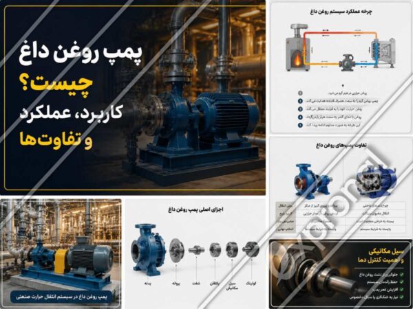 پمپ روغن داغ چیست؟ کاربرد، عملکرد و تفاوت_ها