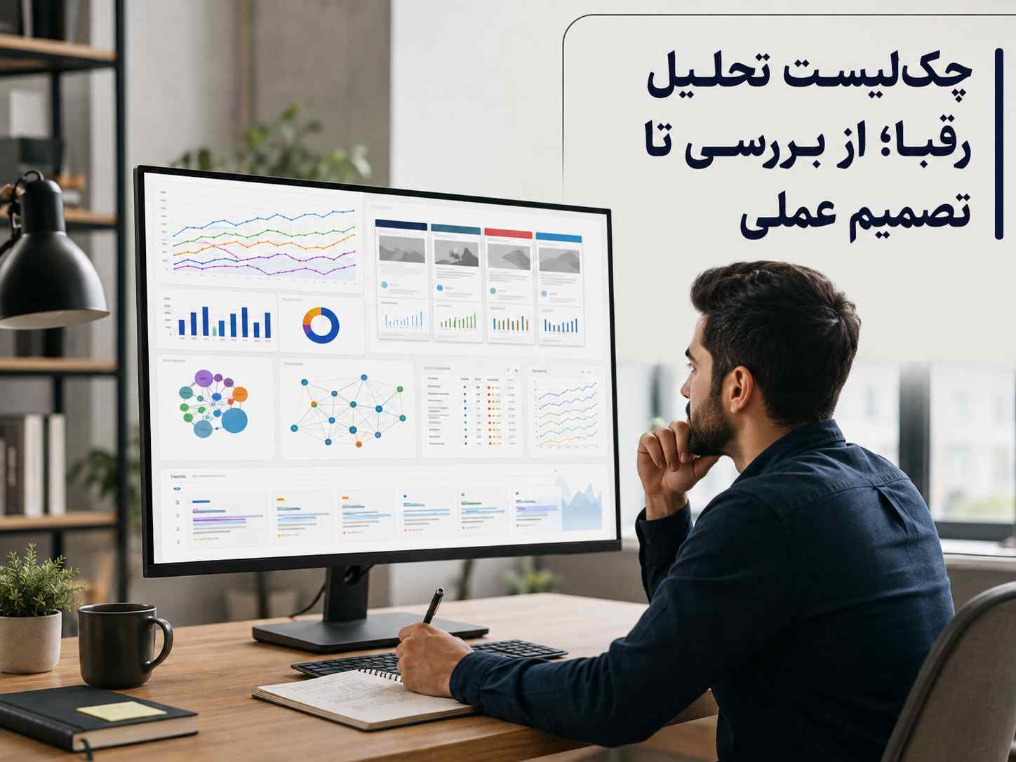 تحلیل رقبا در سئو با بررسی داده_ها، نمودارهای مقایسه_ای و فرصت_های رقابتی